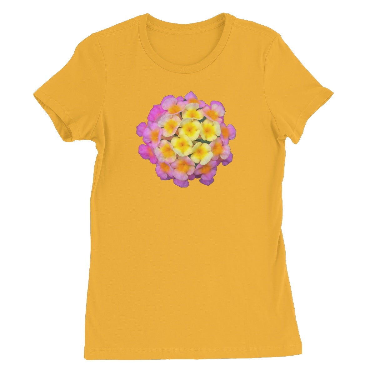 Pink Orange Flower Women's Favourite T-Shirt
