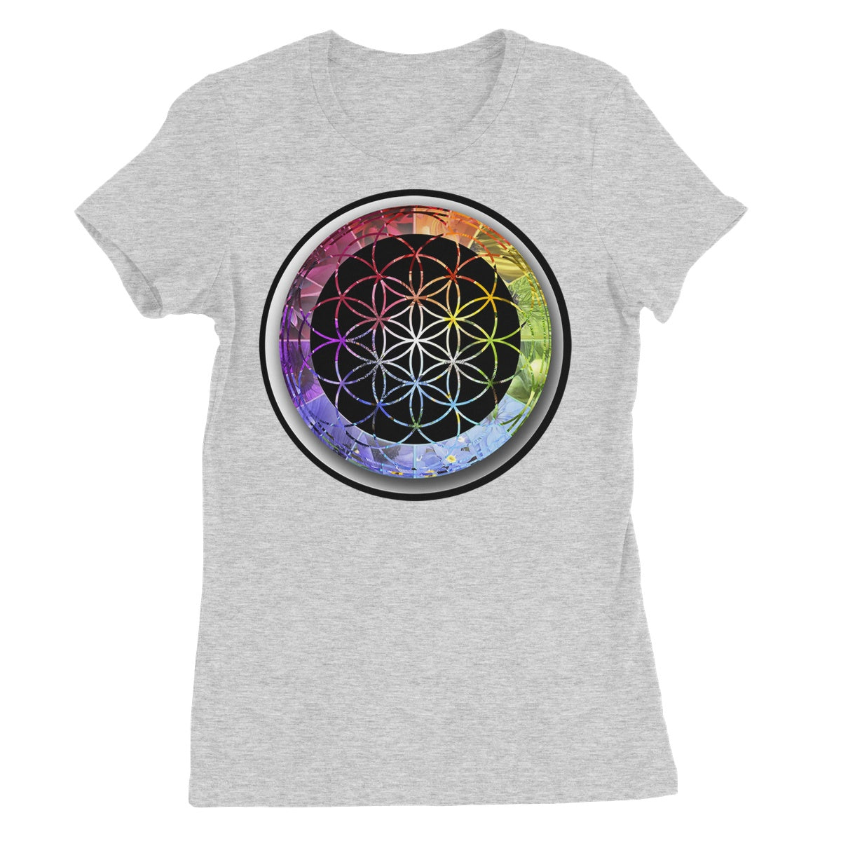Flower of Life Rainbow Women's Favourite T-Shirt - Nature of Flowers