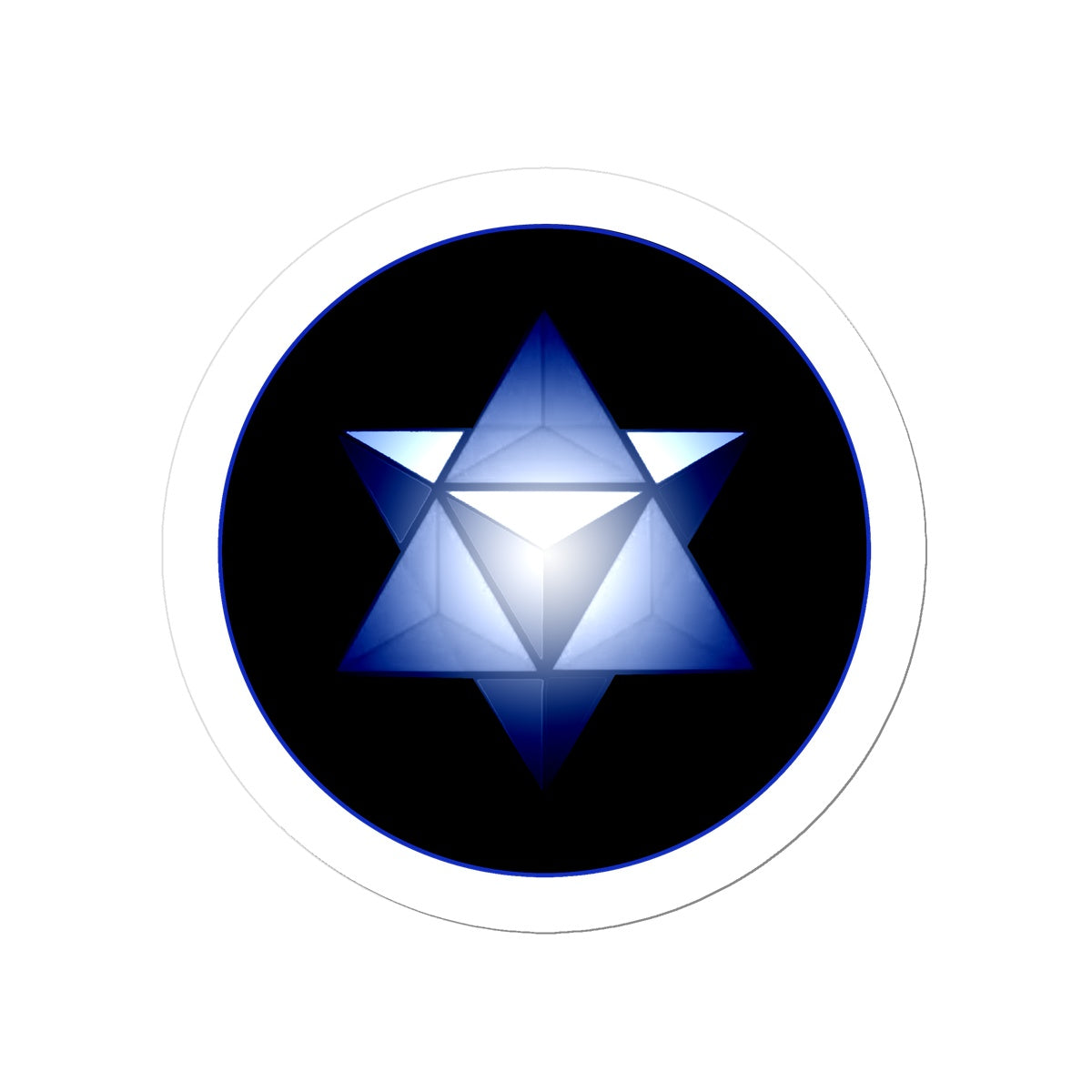 merkaba in Blue Sticker