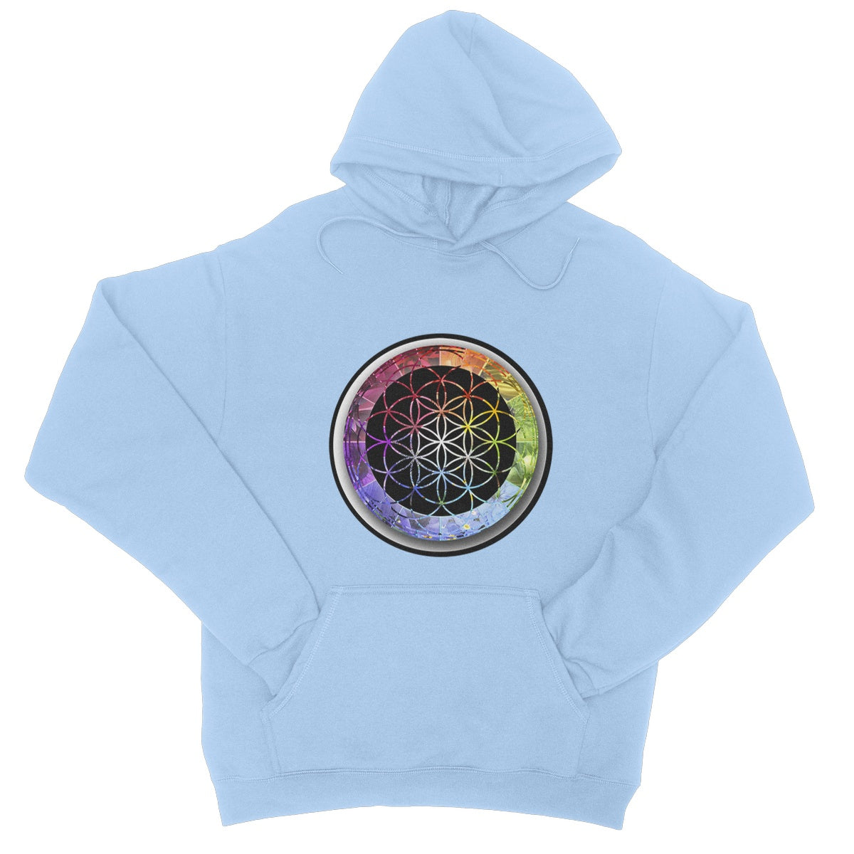 Flower of Life Rainbow College Hoodie - Nature of Flowers