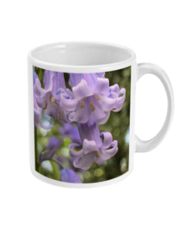 "Working Together" Blue Bell Double Flower Mug - Nature of Flowers