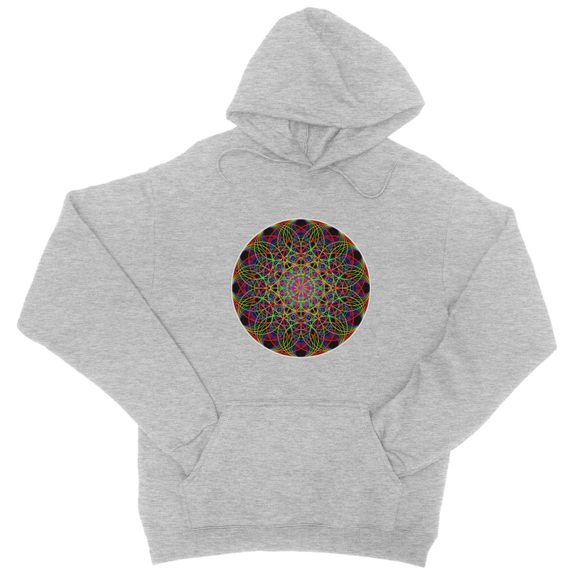 Rainbow Ripple College Hoodie