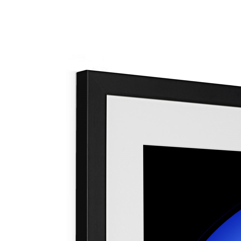 Gankyil in blue Framed & Mounted Print - Nature of Flowers