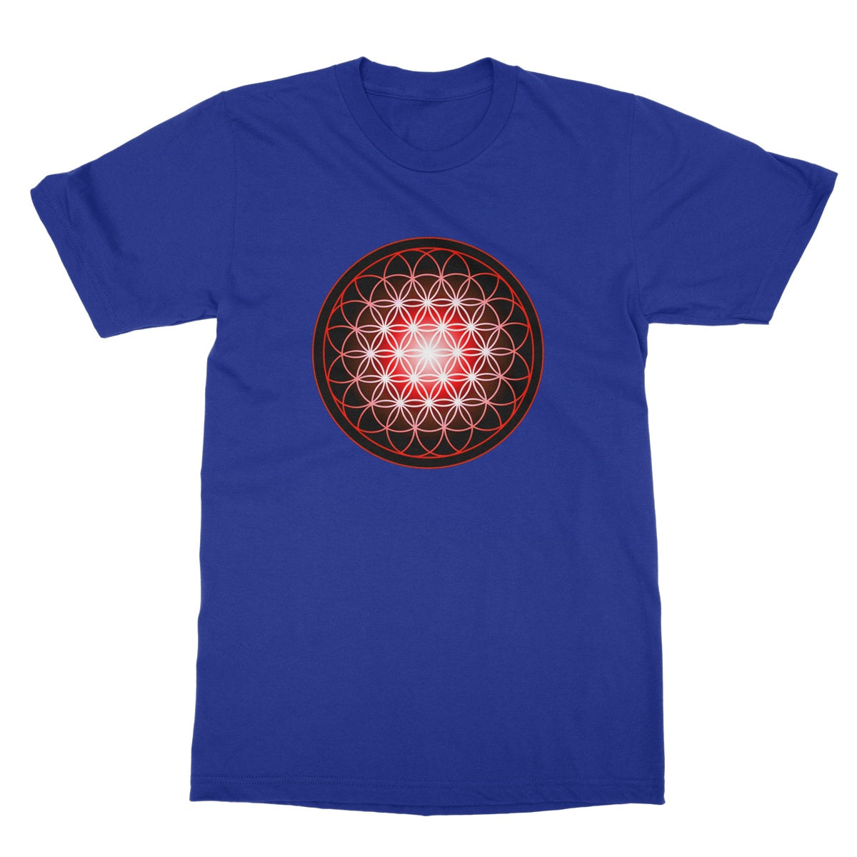 Flower of Life in Red Softstyle T-Shirt