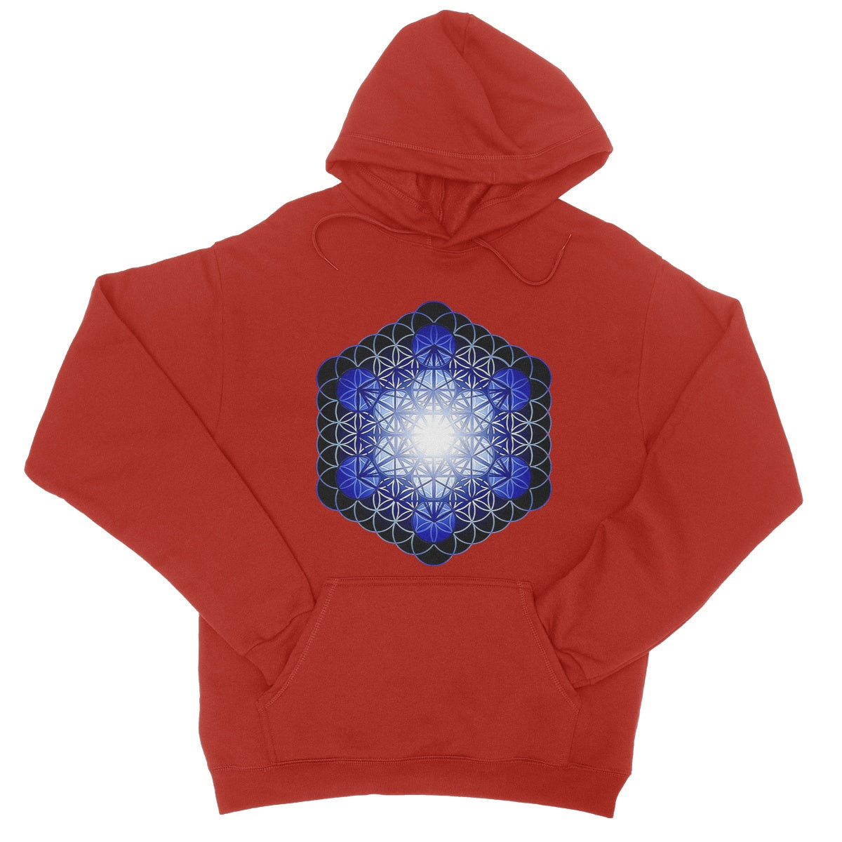 Fruit of Life Glow in Blue College Hoodie
