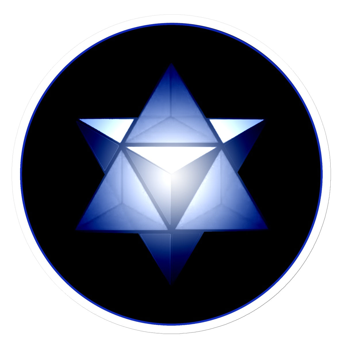 merkaba in Blue Sticker