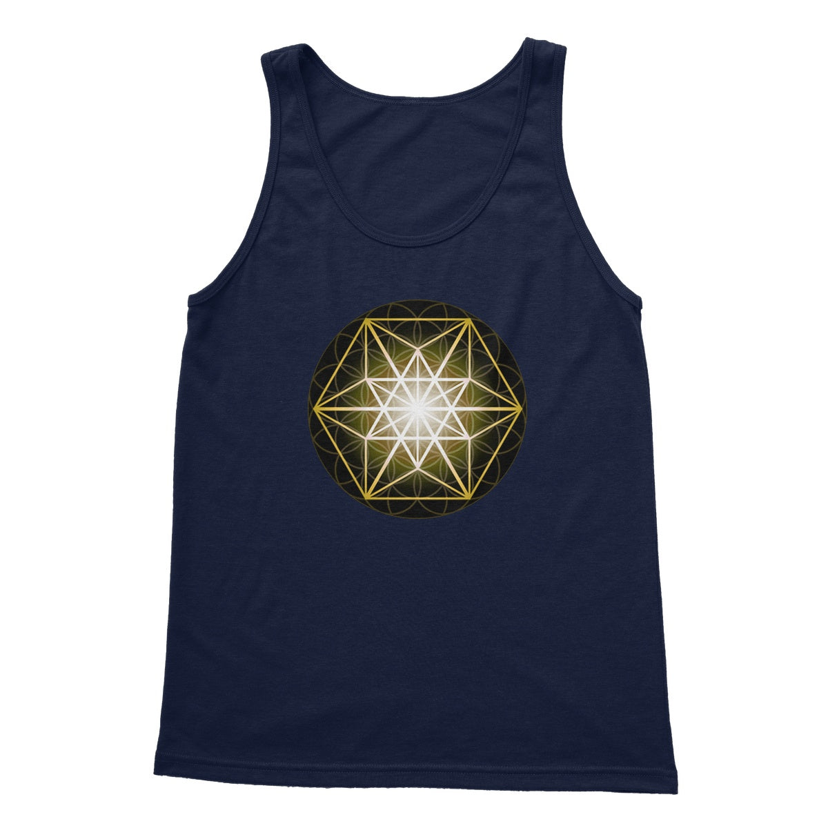 Vector Equilibrium in Gold Softstyle Tank Top