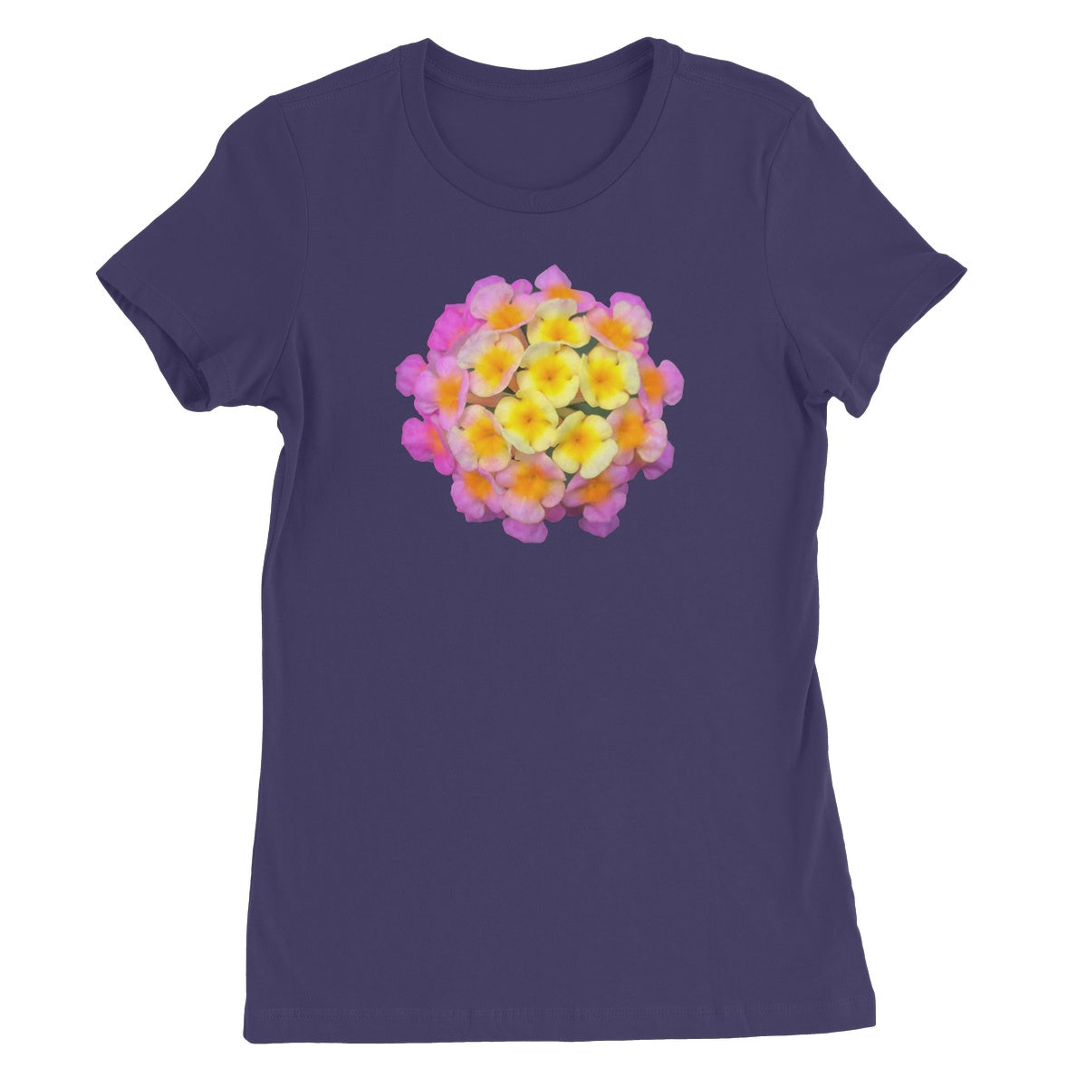 Pink Orange Flower Women's Favourite T-Shirt