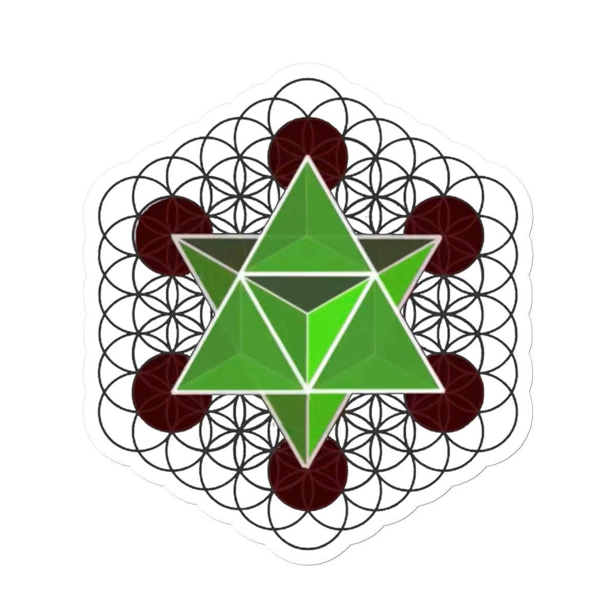 Merkaba Star Tetrahedron Sticker