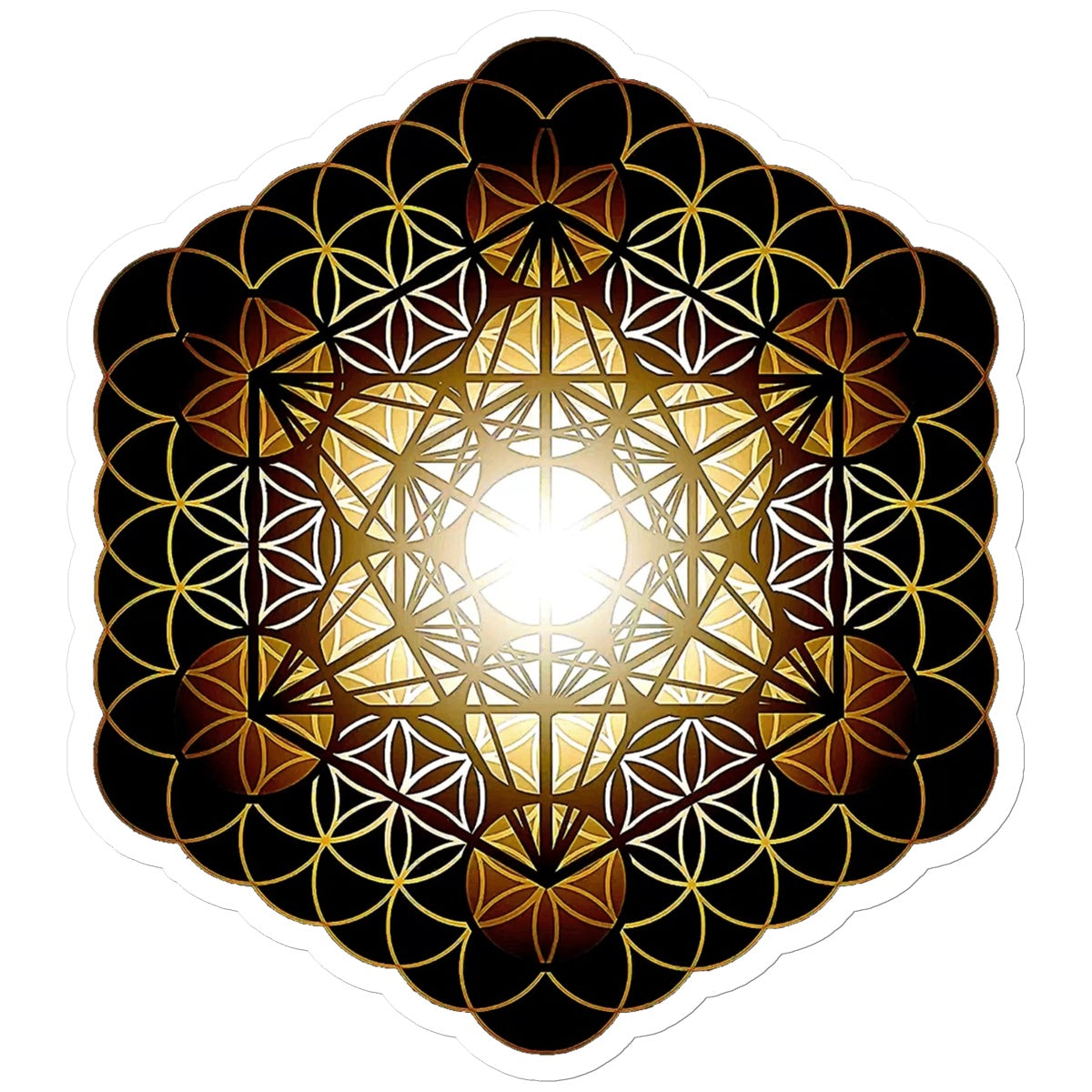 Fruit of Life Glow Sticker