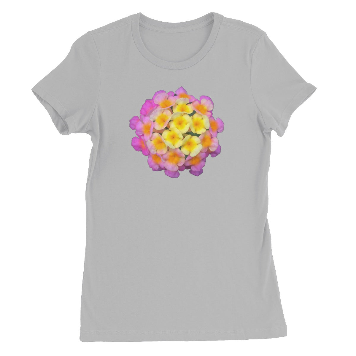 Pink Orange Flower Women's Favourite T-Shirt
