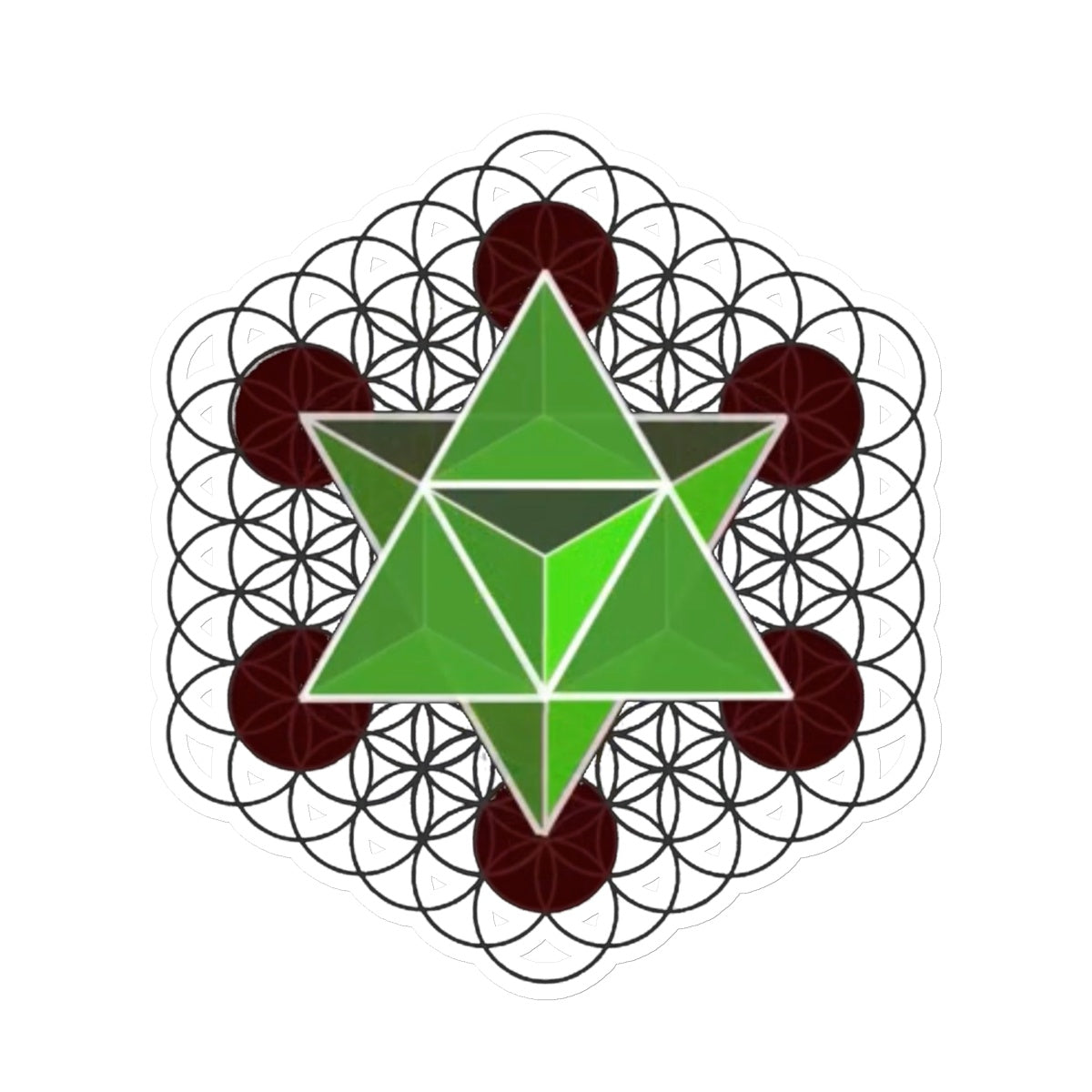 Merkaba Star Tetrahedron Sticker