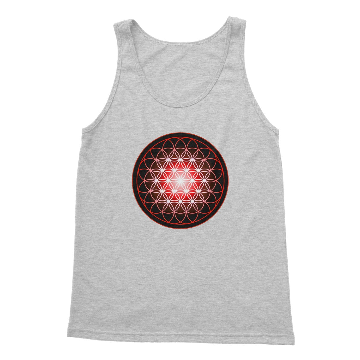 Flower of Life in Red Softstyle Tank Top