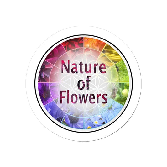 Nature of Flower Logo Sticker in