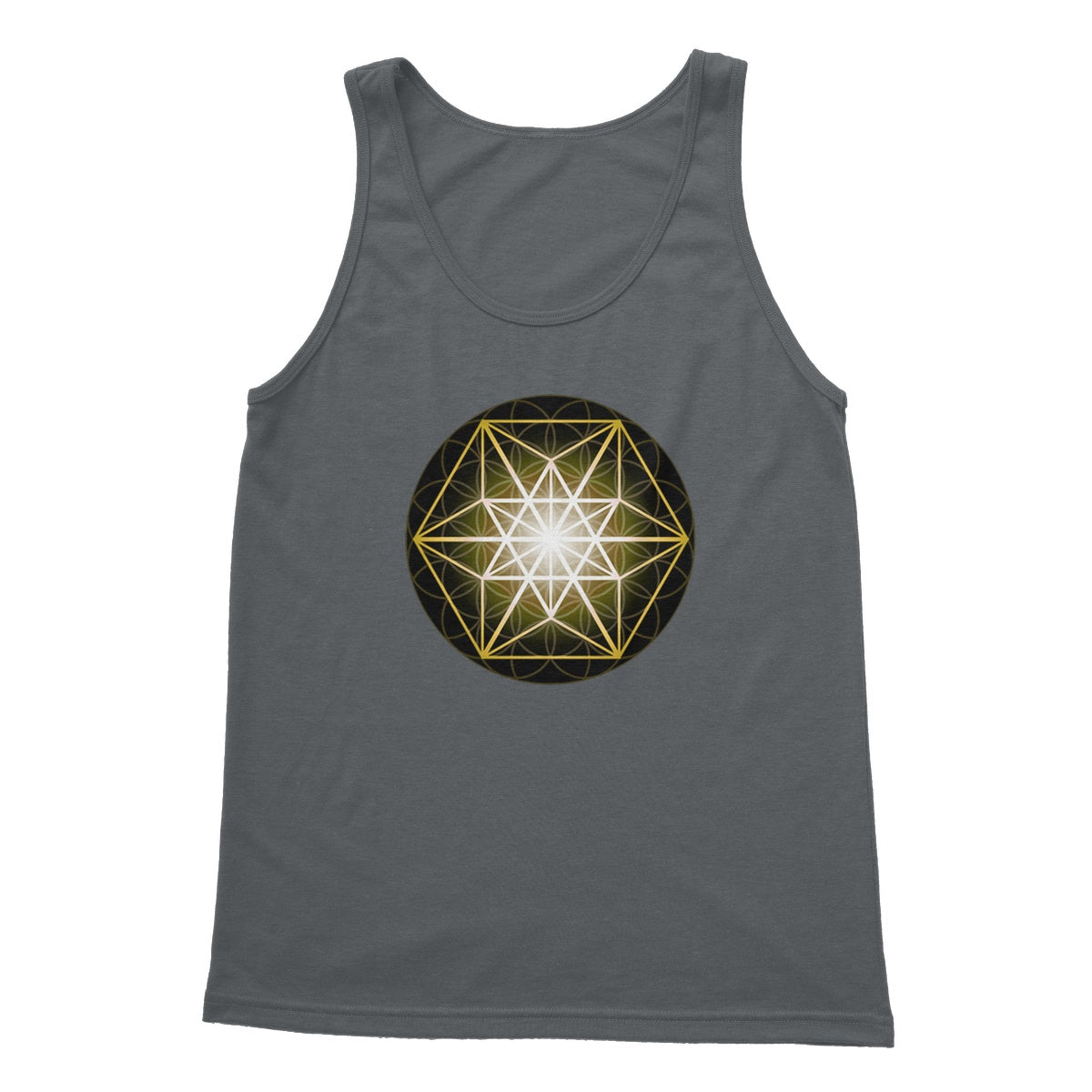Vector Equilibrium in Gold Softstyle Tank Top