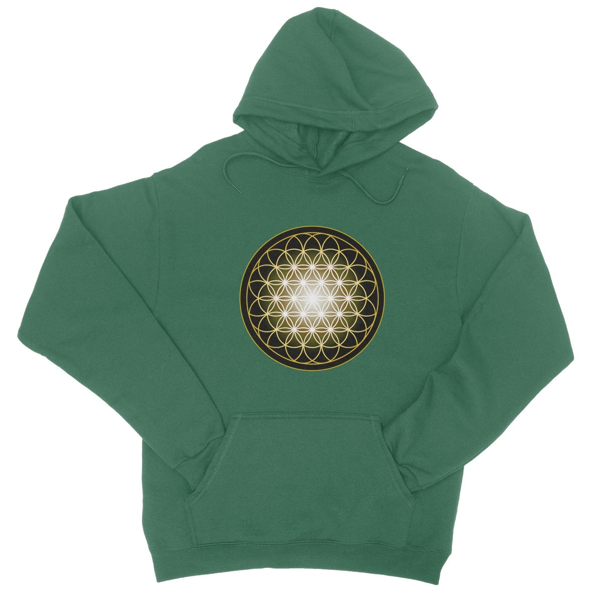 Flower of Life in Gold College Hoodie