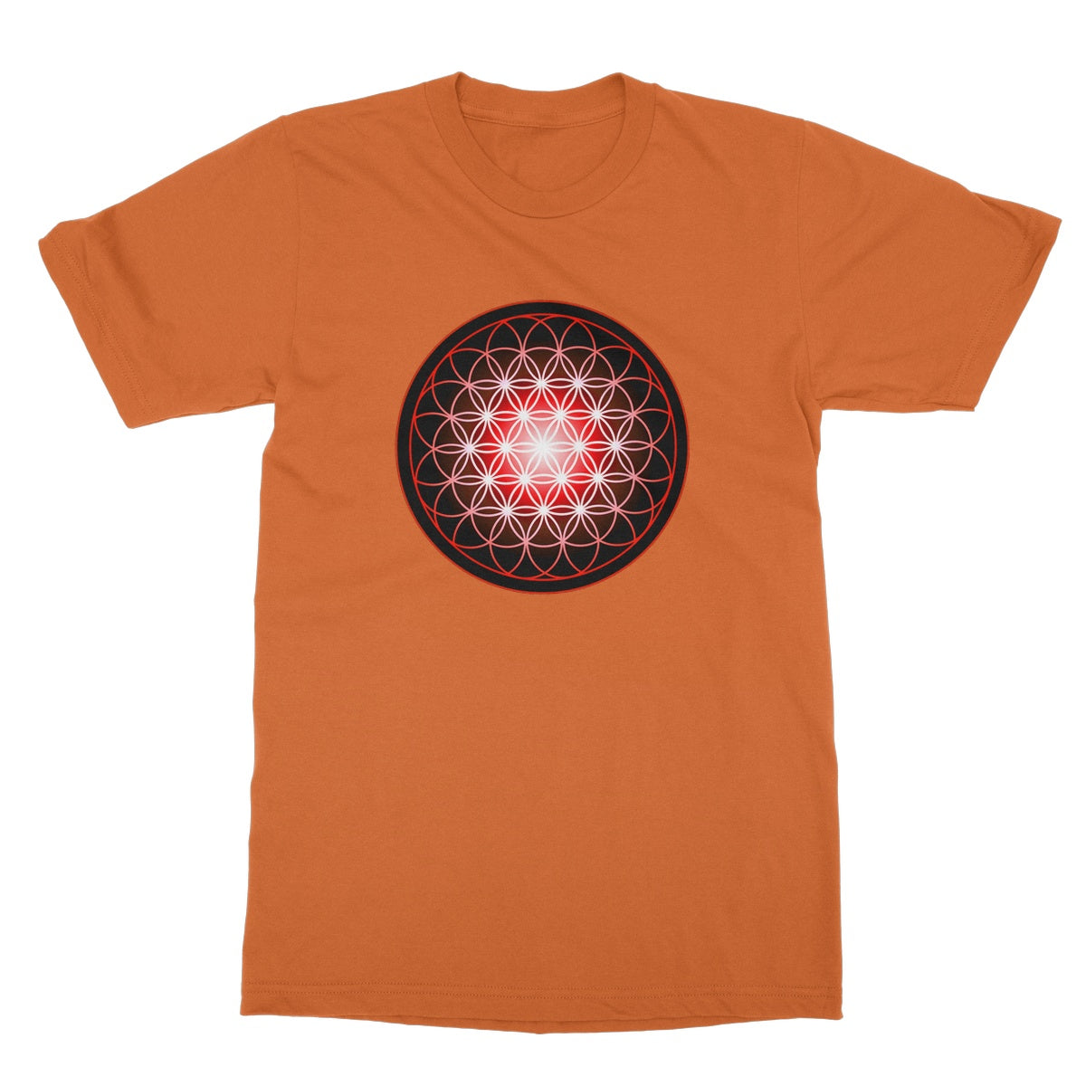 Flower of Life in Red Softstyle T-Shirt