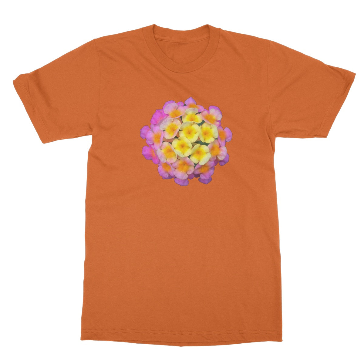 Orange and Pink Flower T-Shirt