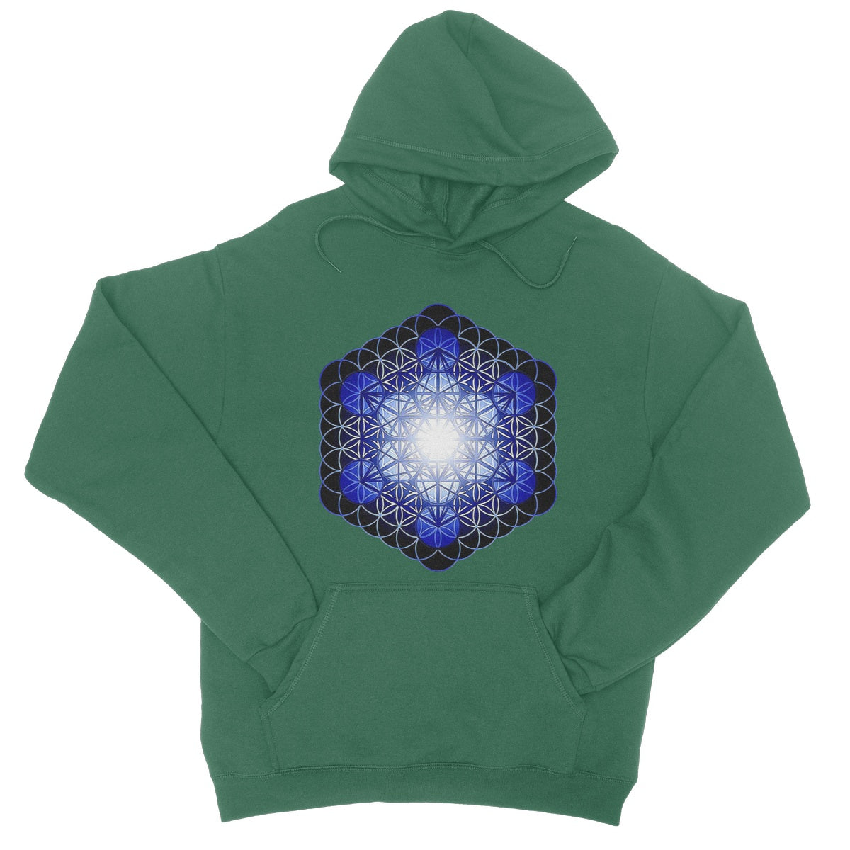 Fruit of Life Glow in Blue College Hoodie