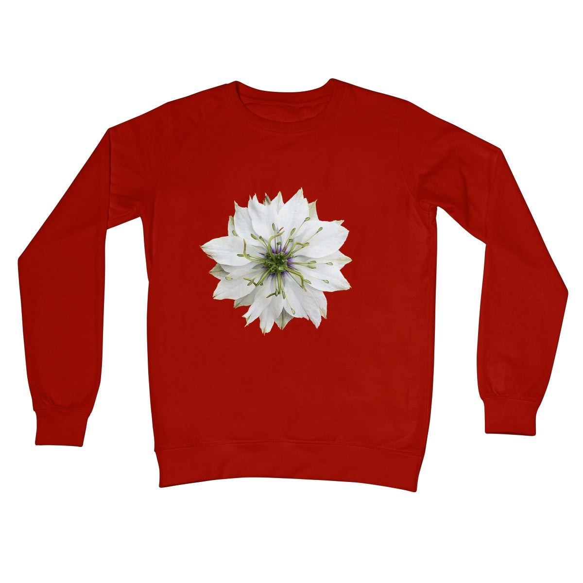 Love in the Mist Crew Neck Sweatshirt - Nature of Flowers