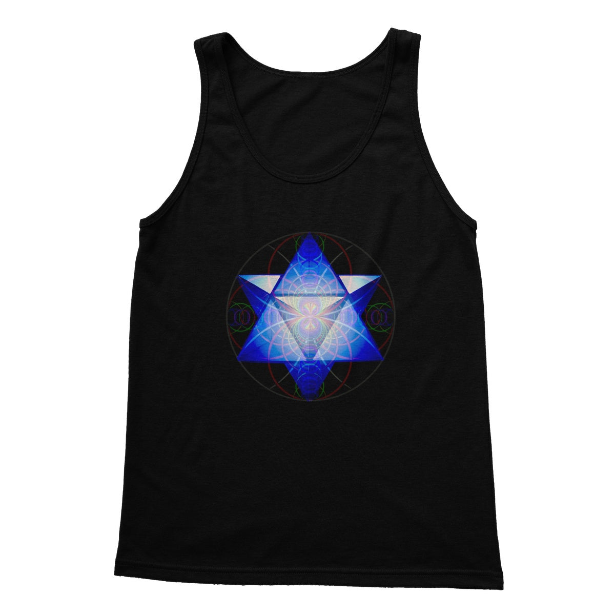 Merkaba Star Created With Sound Waves Softstyle Tank Top
