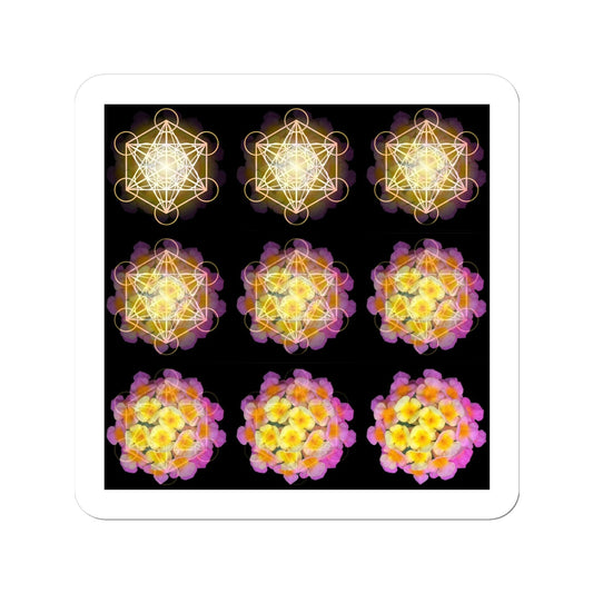 The Geometry of a Flower 2 Sticker