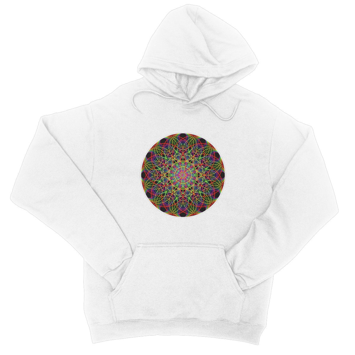 Rainbow Ripple College Hoodie