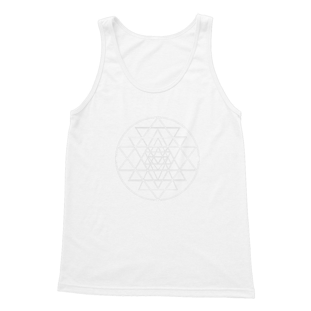 Shri Yantra Creation Softstyle Tank Top - Nature of Flowers