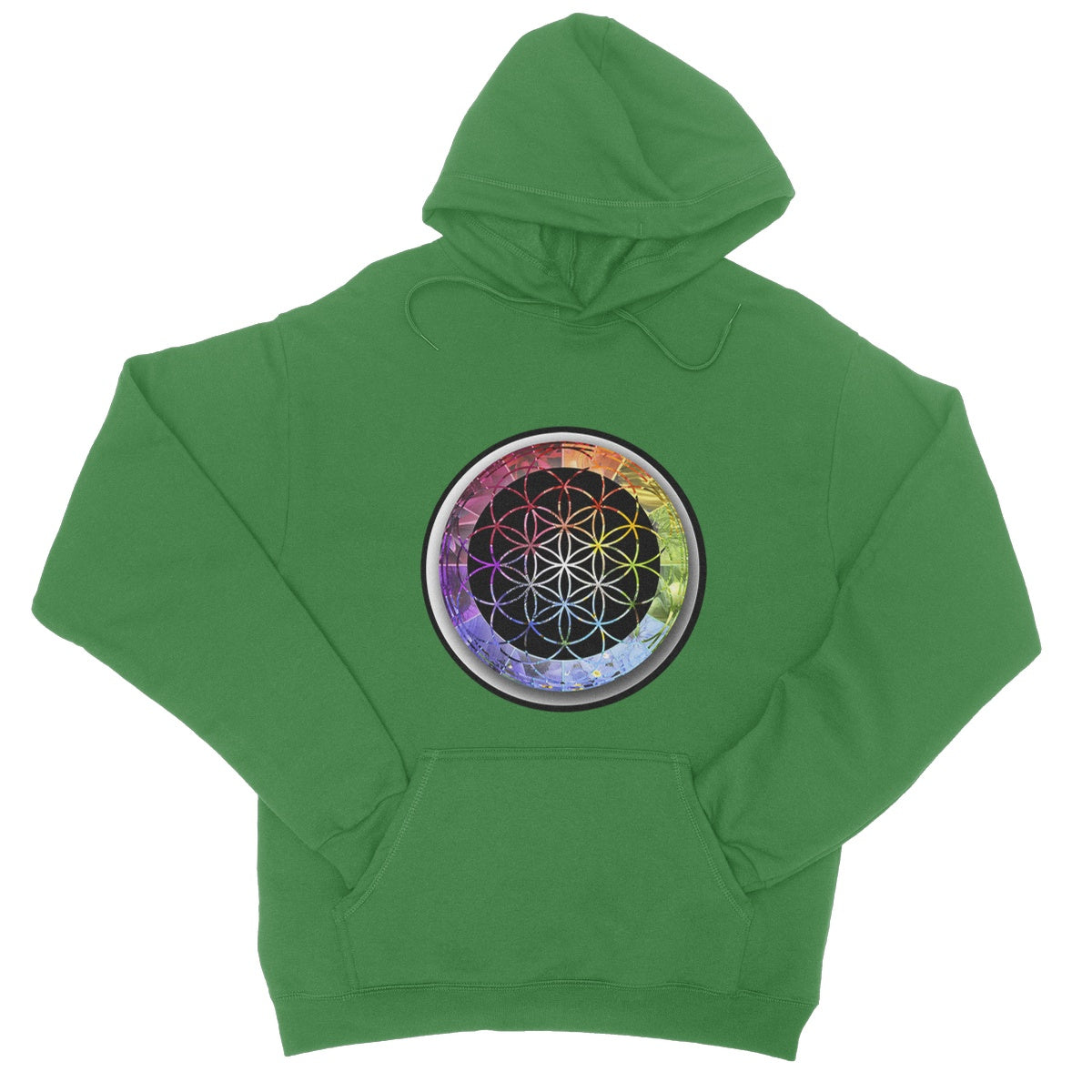 Flower of Life Rainbow College Hoodie - Nature of Flowers