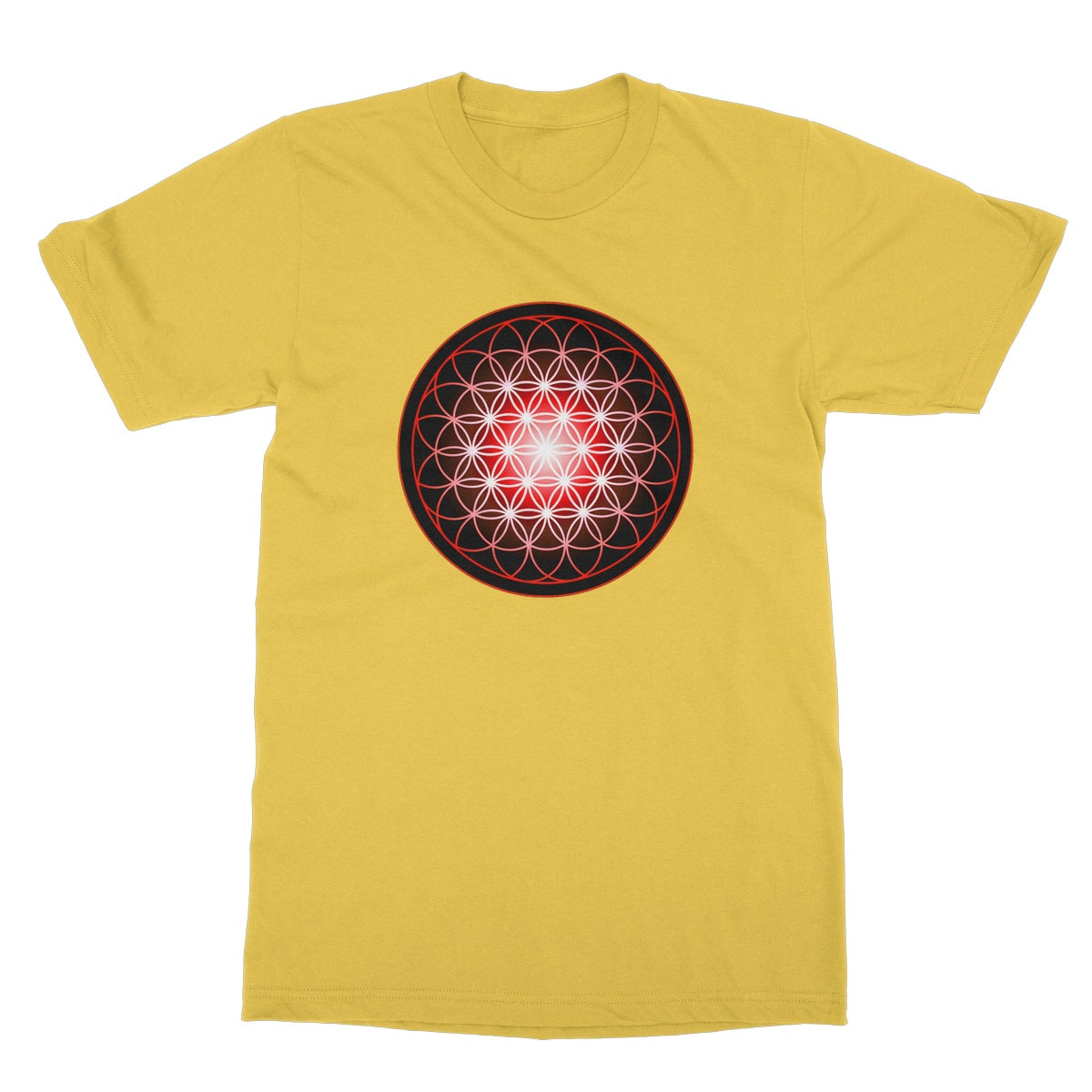 Flower of Life in Red Softstyle T-Shirt