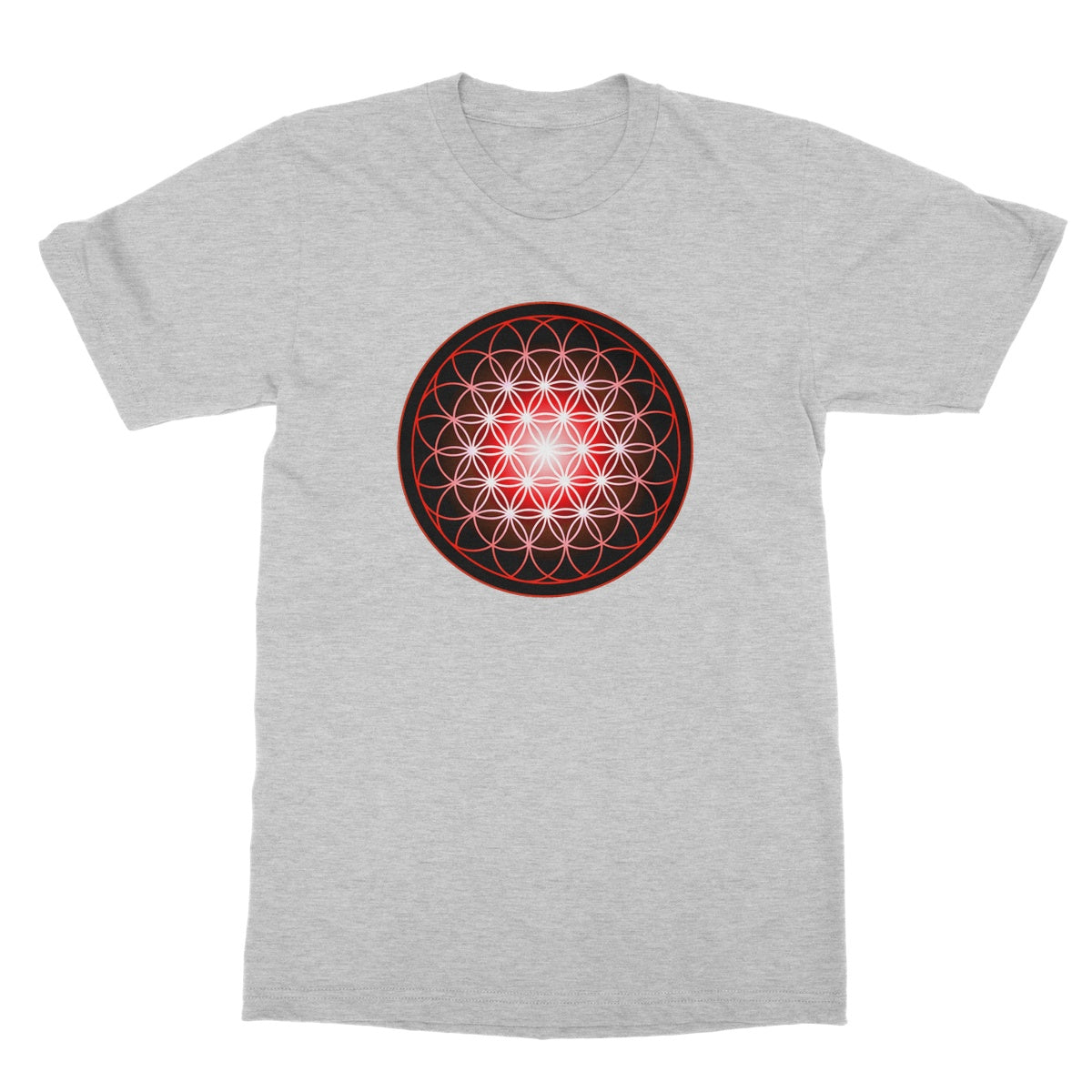 Flower of Life in Red Softstyle T-Shirt