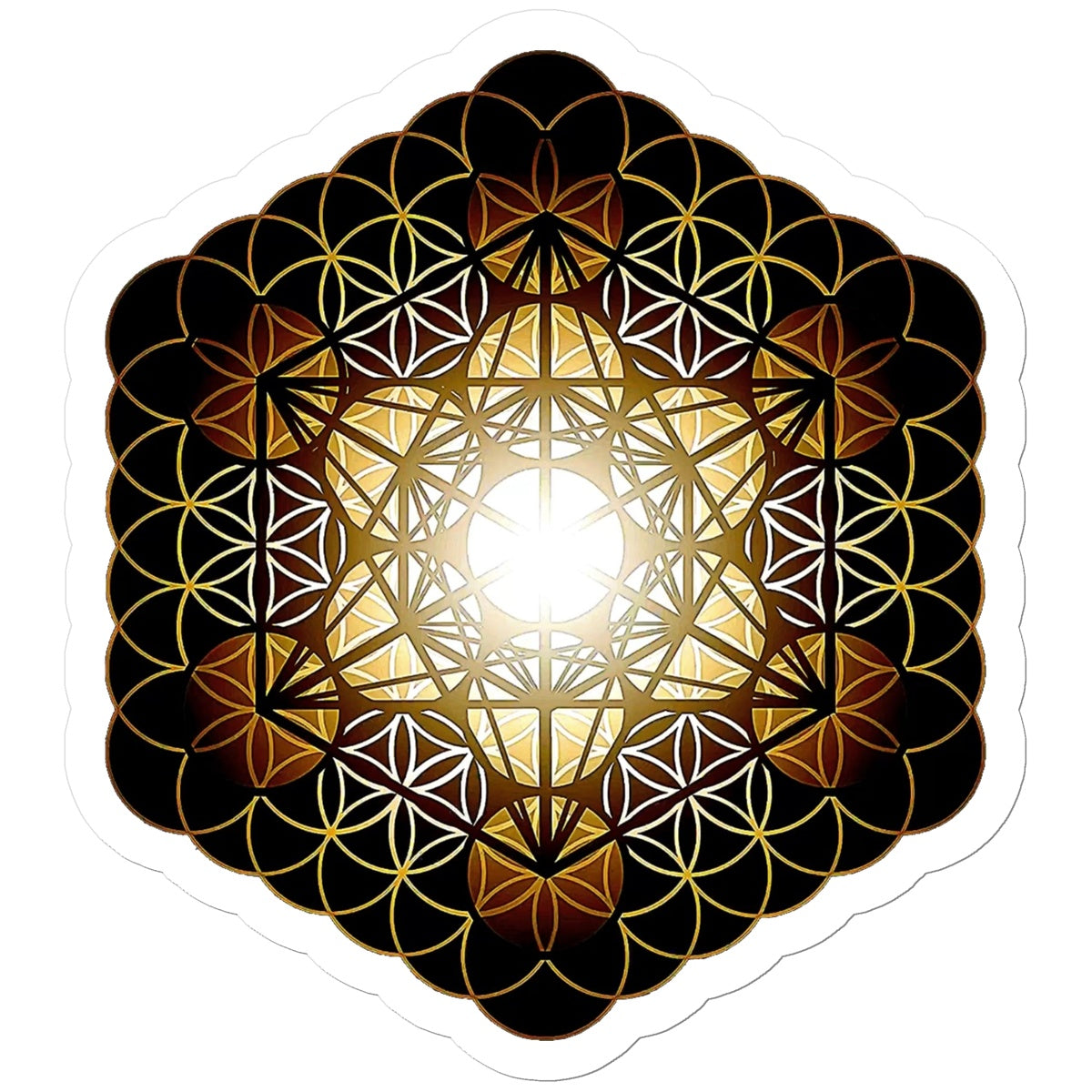 Fruit of Life Glow Sticker