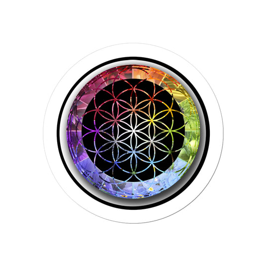 Flower of Life Rainbow Sticker