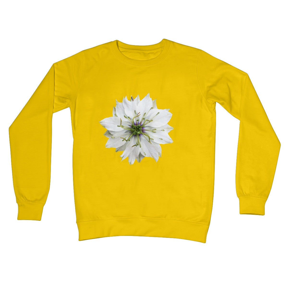 Love in the Mist Crew Neck Sweatshirt - Nature of Flowers
