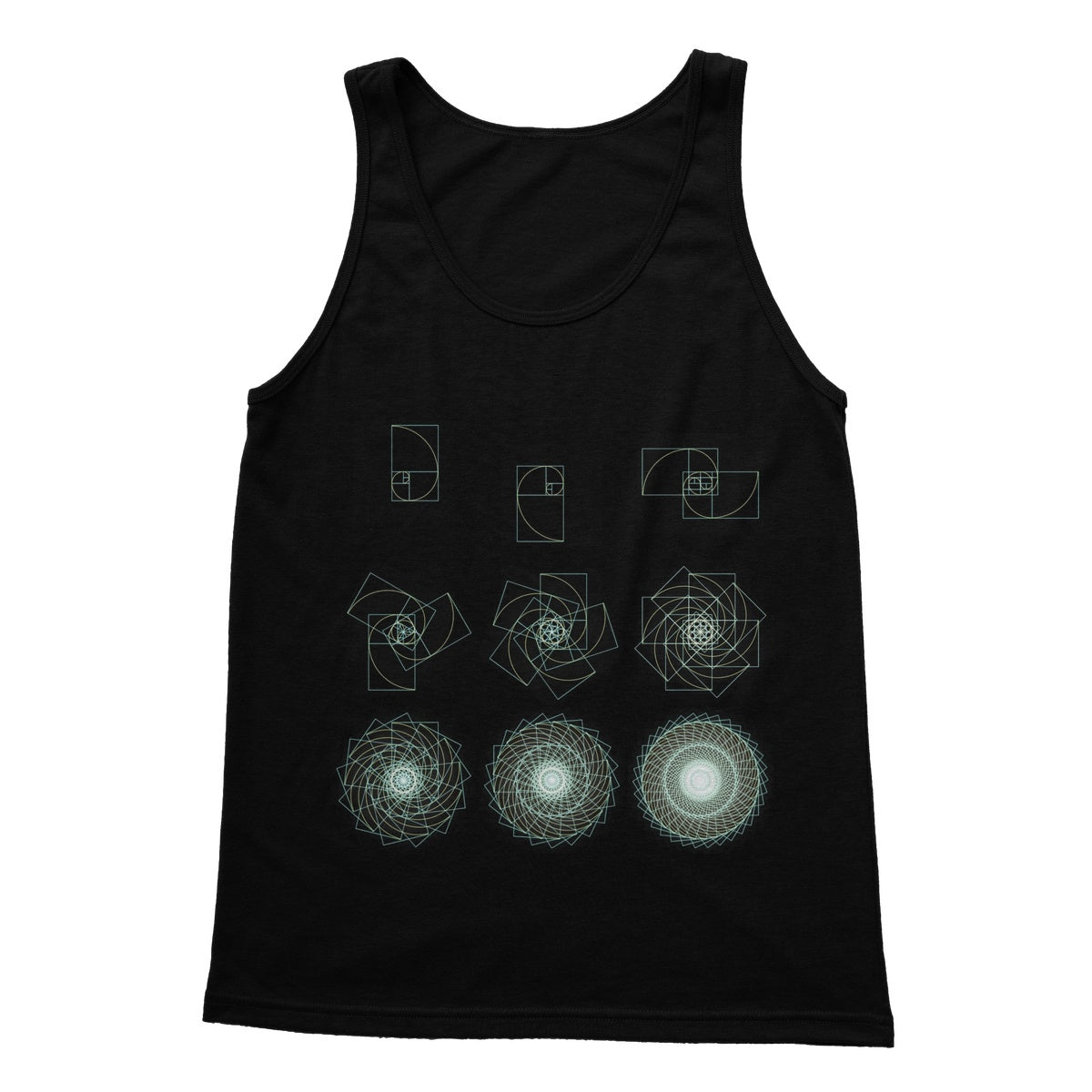 Fibonacci Sequence Softstyle Tank Top - Nature of Flowers