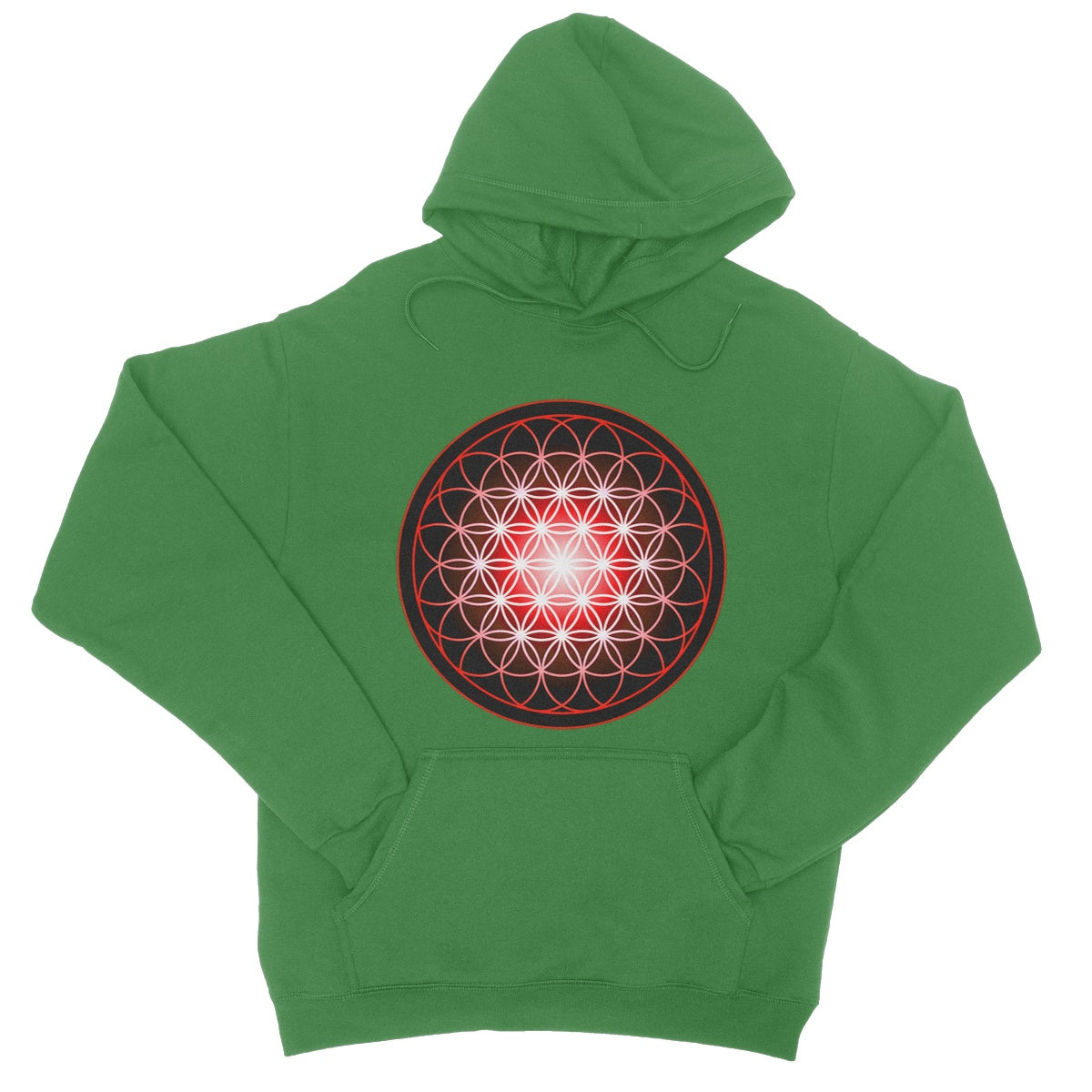 Flower of Life in Red College Hoodie