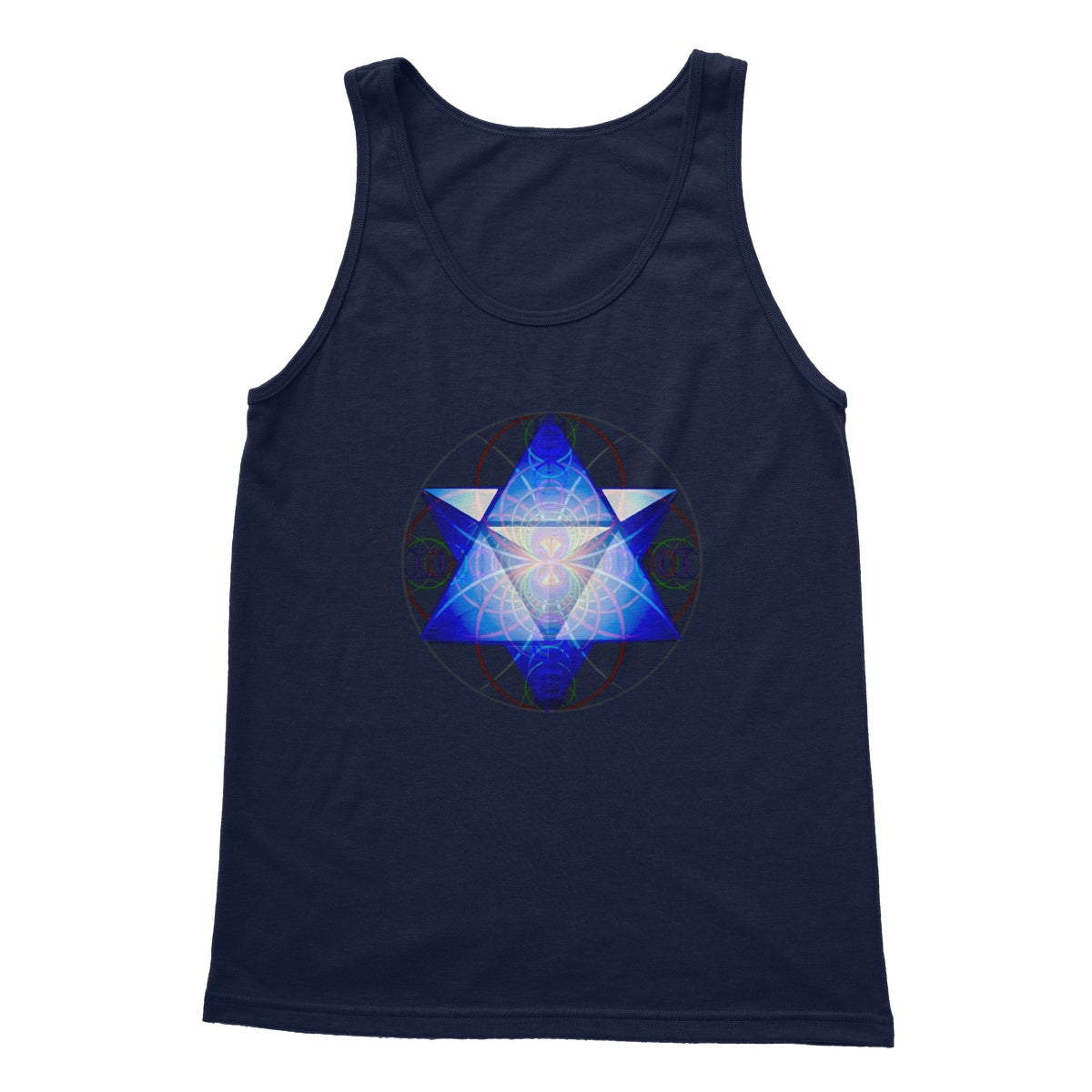 Merkaba Star Created With Sound Waves Softstyle Tank Top