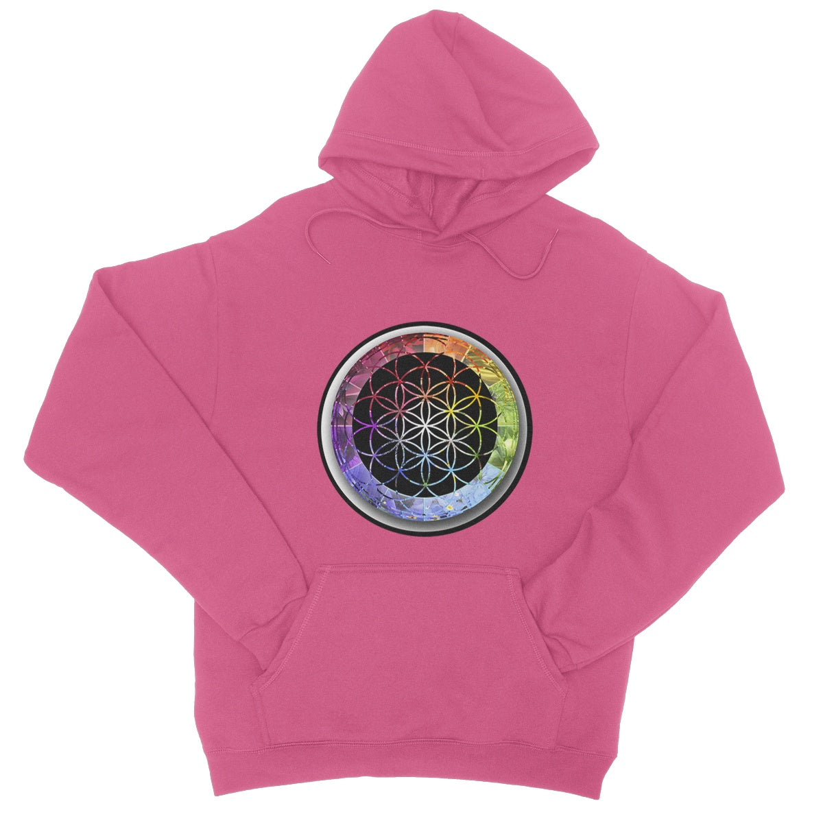 Flower of Life Rainbow College Hoodie - Nature of Flowers