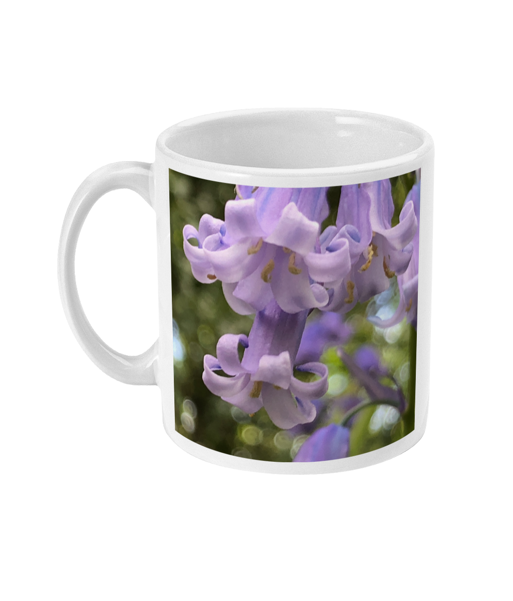 "Working Together" Blue Bell Double Flower Mug - Nature of Flowers