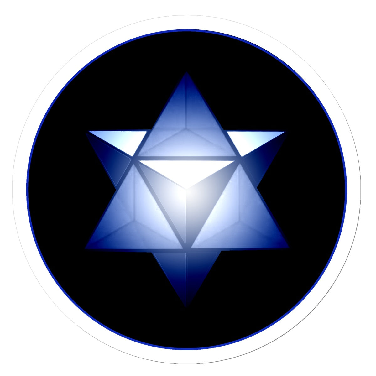 merkaba in Blue Sticker