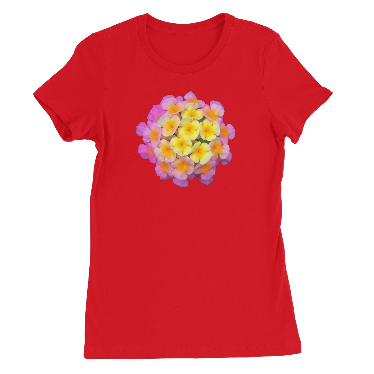 Pink Orange Flower Women's Favourite T-Shirt
