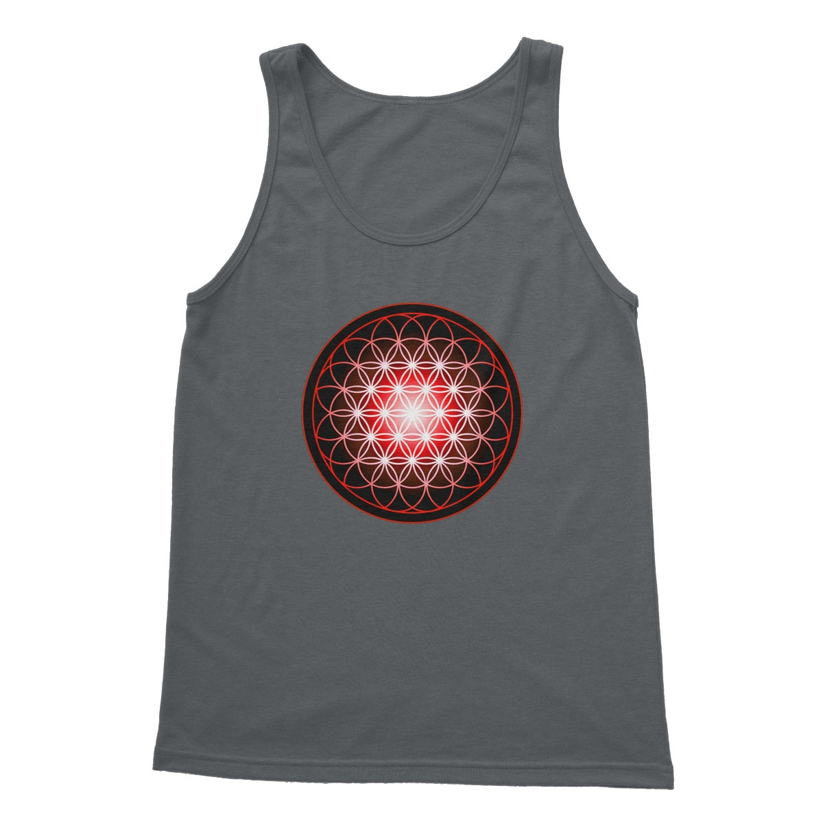 Flower of Life in Red Softstyle Tank Top