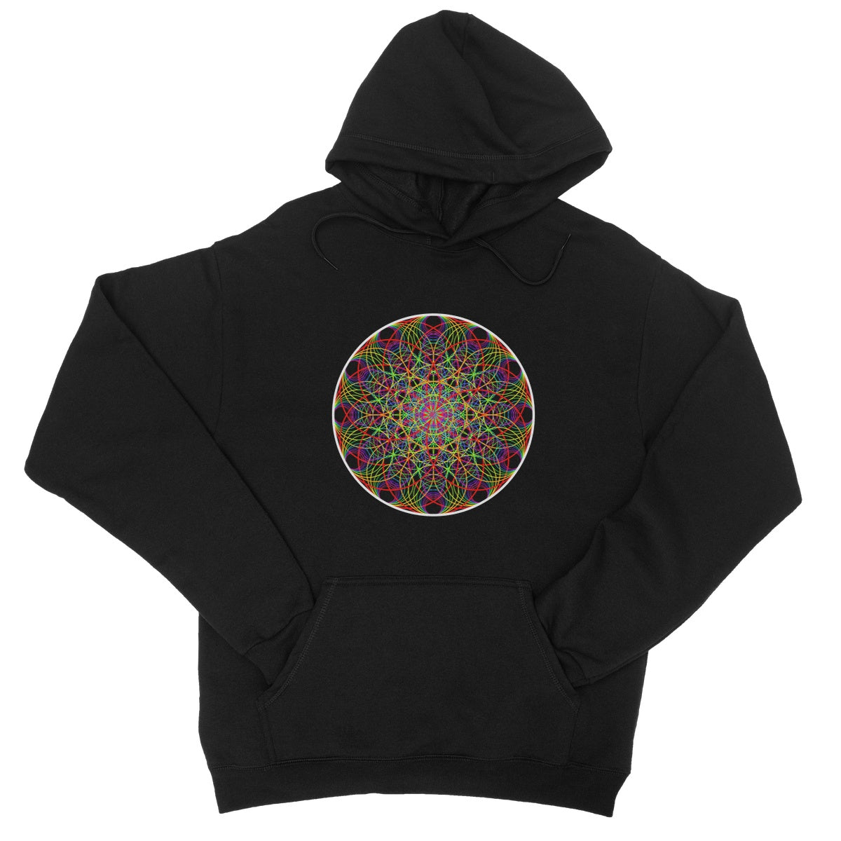 Rainbow Ripple College Hoodie