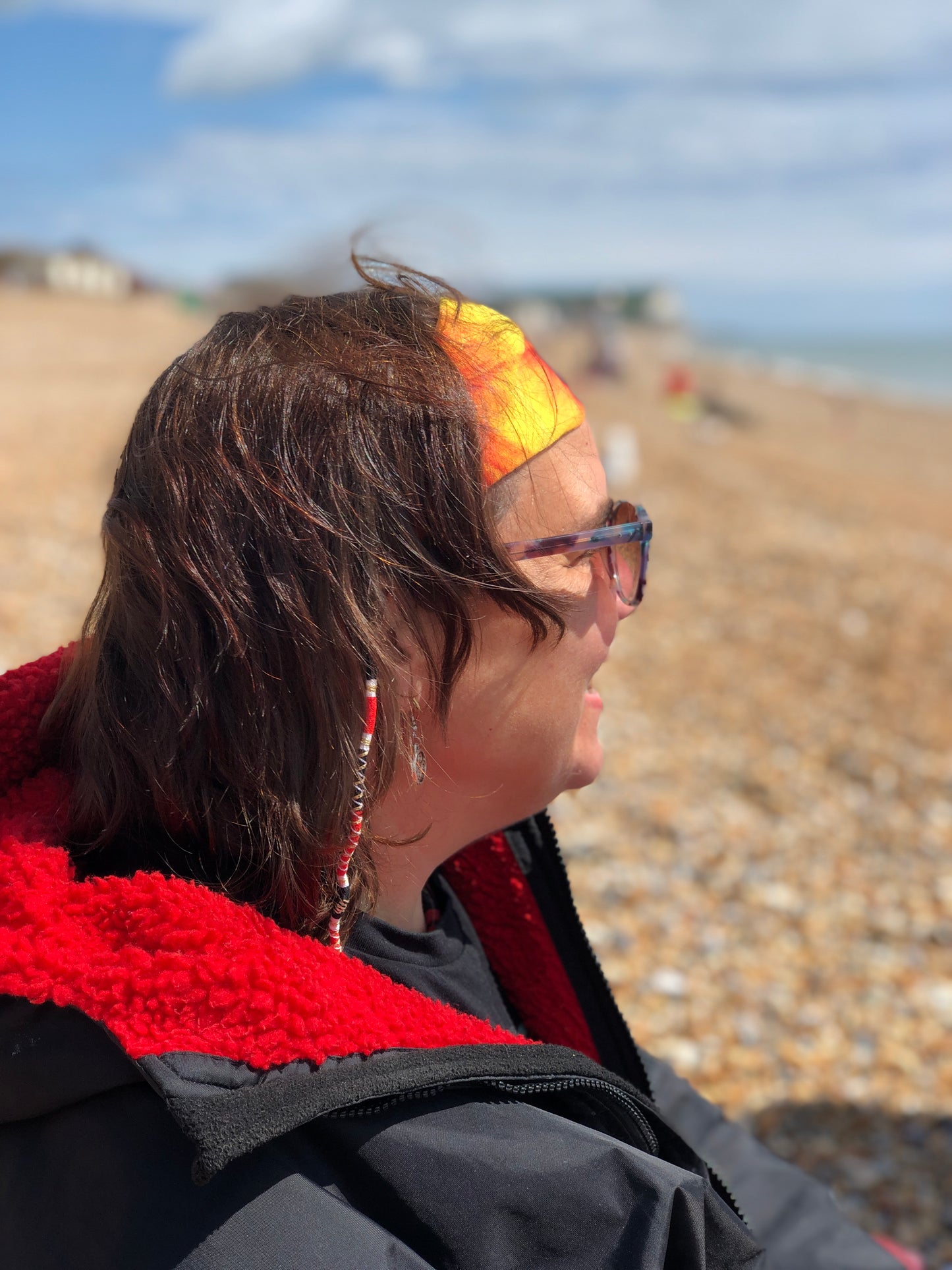 Yellow Flower Neck Gaiter - Nature of Flowers