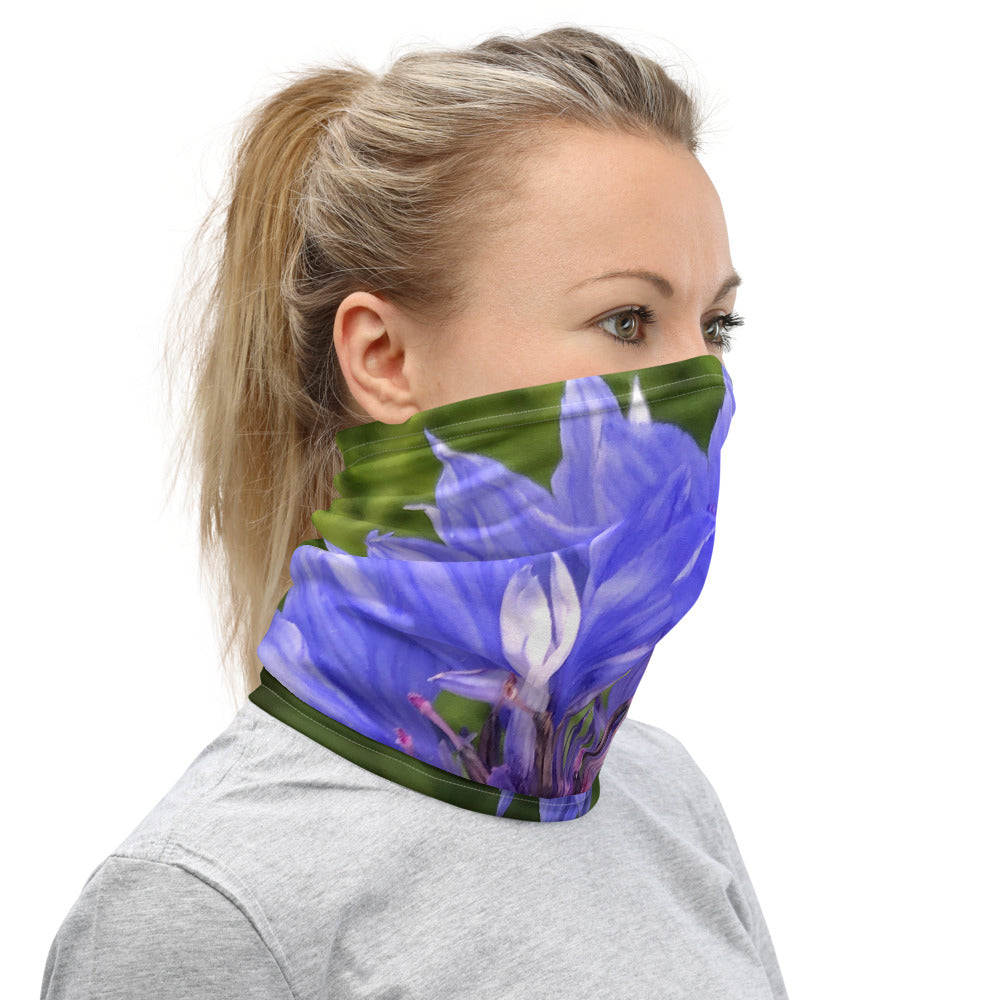 Blue Cornflower Neck Gaiter - Nature of Flowers