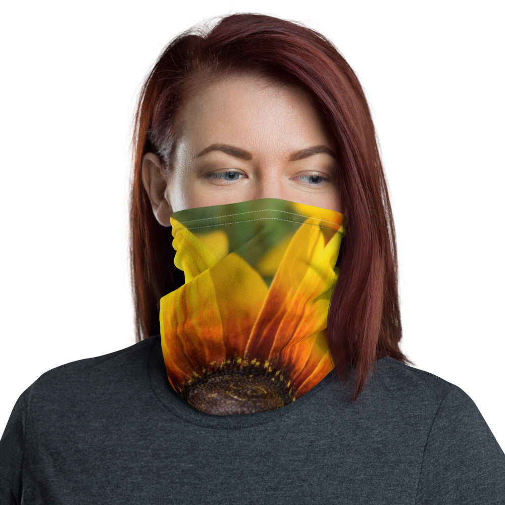 Yellow Flower Neck Gaiter - Nature of Flowers