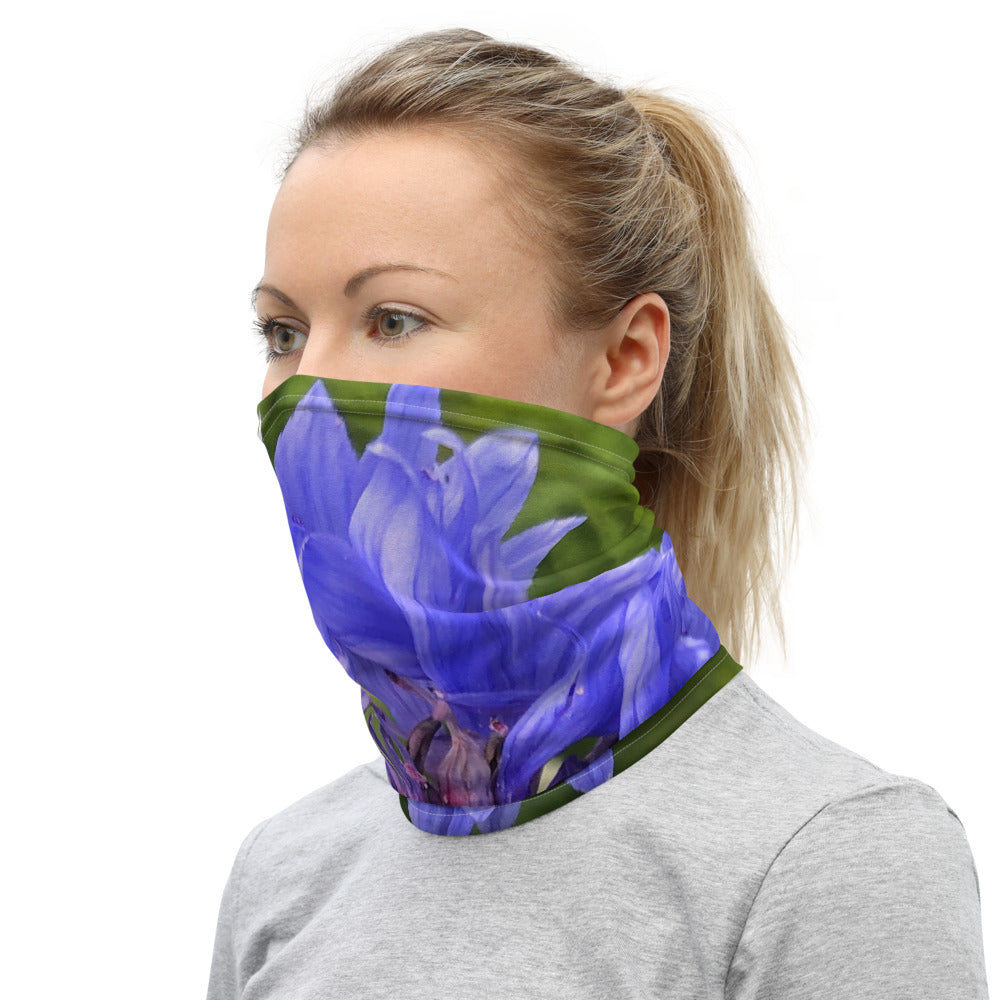 Blue Cornflower Neck Gaiter - Nature of Flowers
