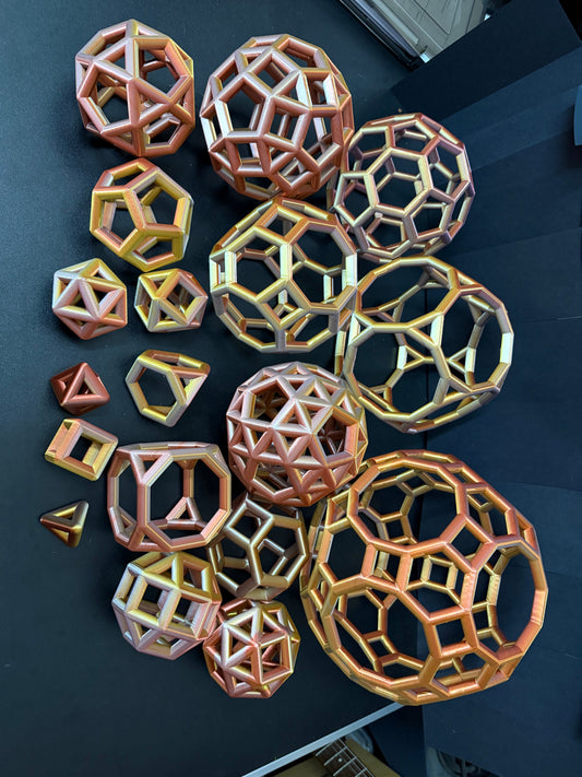 Unlock the Universe: A Visual Guide to the 18 Platonic &amp; Archimedean Solids