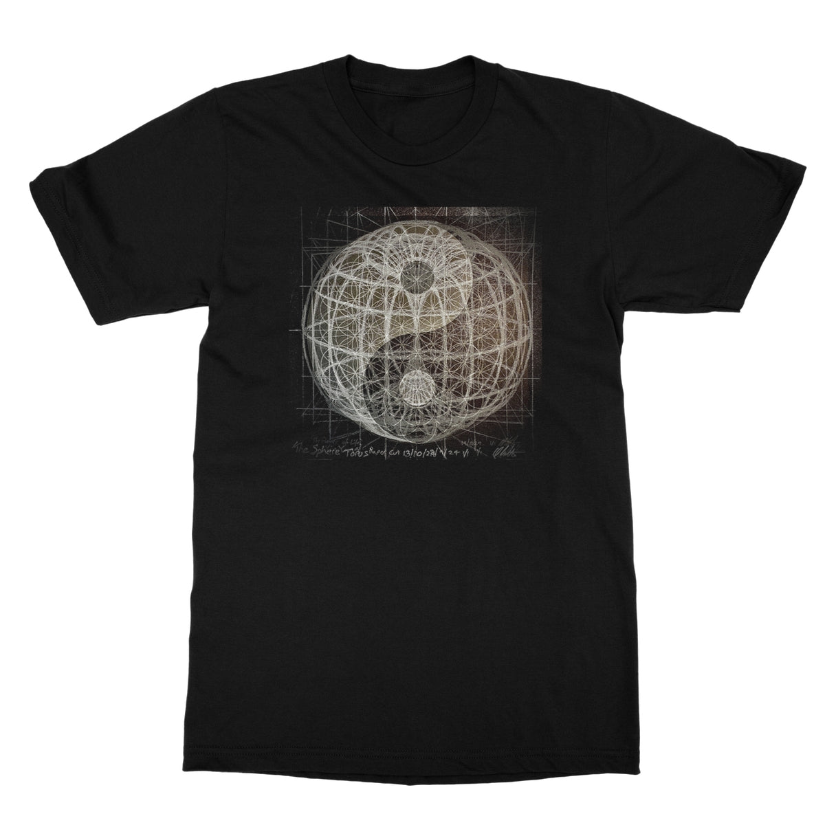 Yin Yang Torus Flower of Life 2 Softstyle T-Shirt