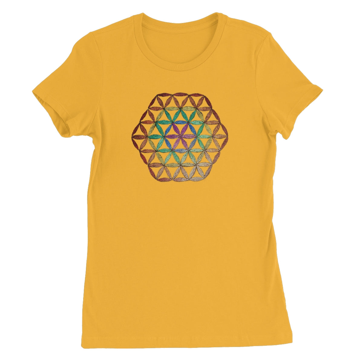 Flower of Life in Colour  Women's Favourite T-Shirt